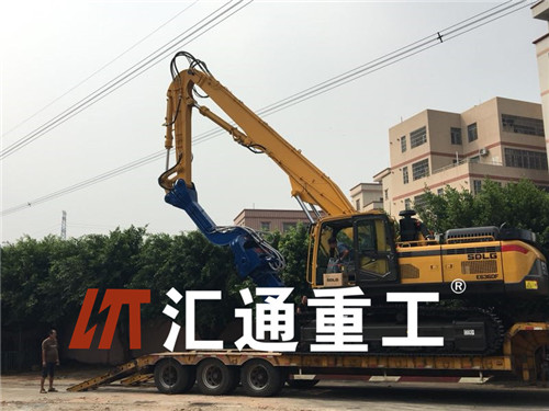 挖掘機打樁臂、打樁臂、打樁錘、挖掘機打樁臂廠家