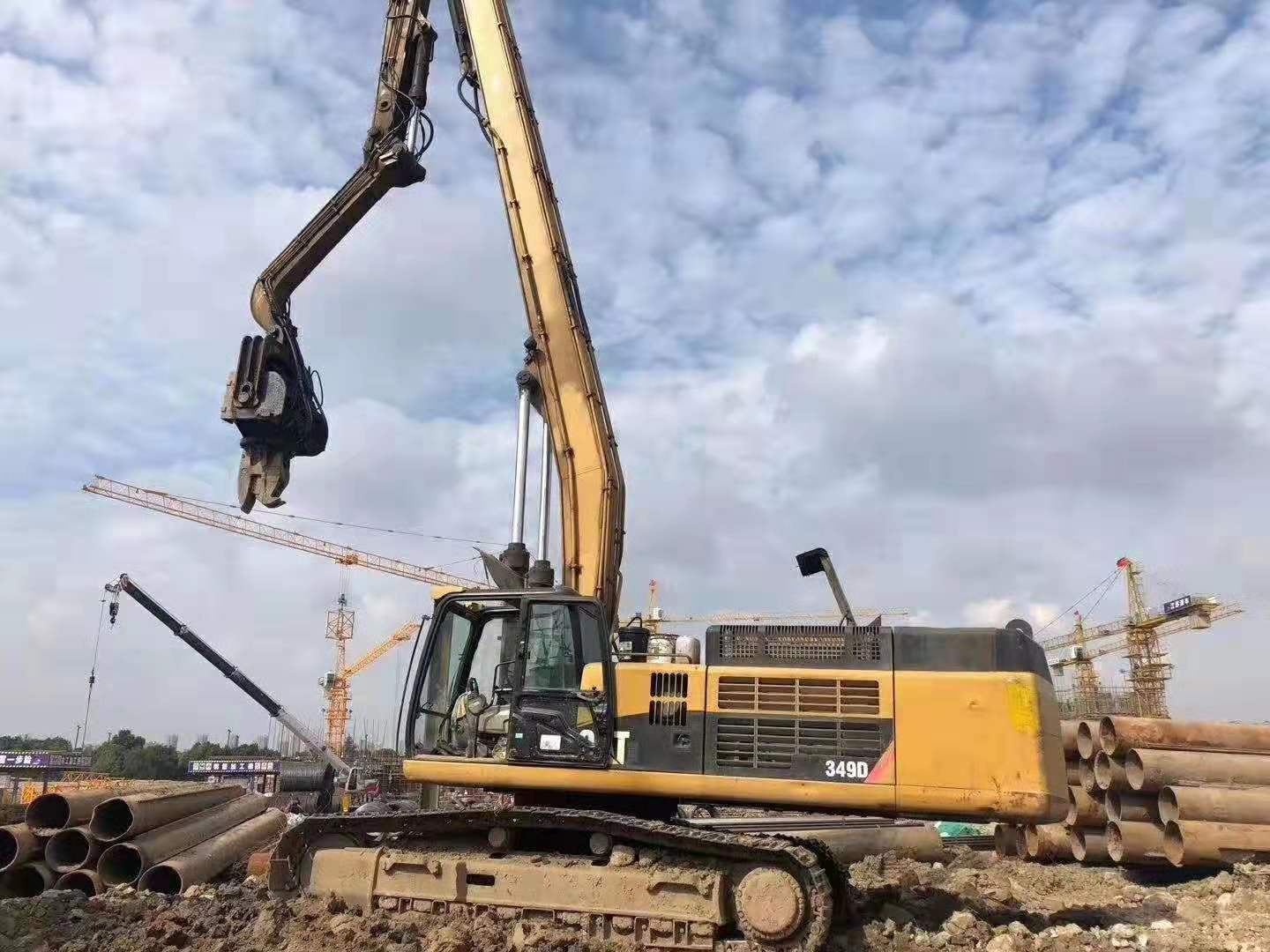 挖掘機(jī)打樁臂、打樁臂、打樁錘、挖掘機(jī)打樁臂廠家